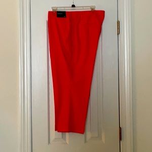 NY&C The Crosby Street Crop Slim Leg Linen Slacks